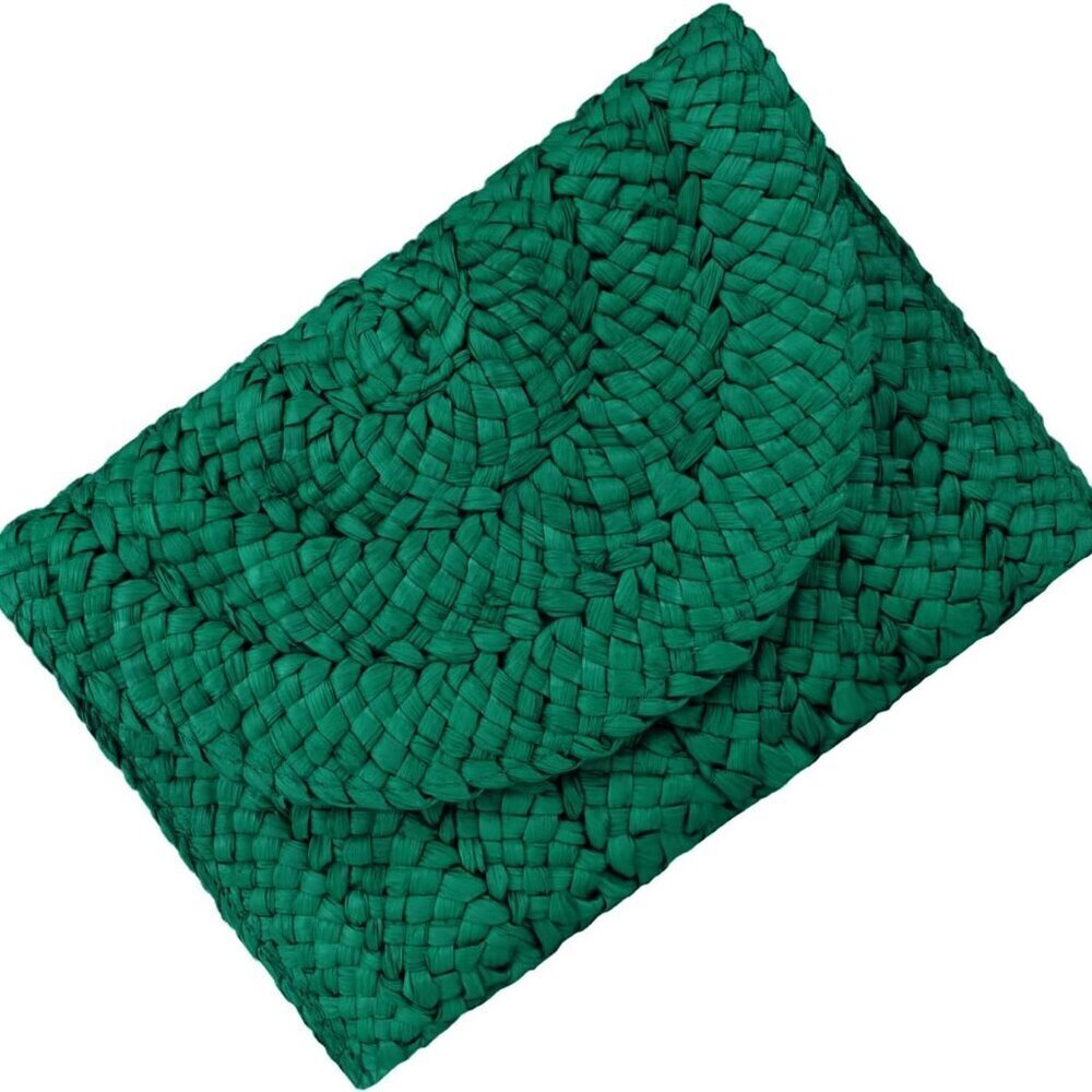 Straw Clutch Bag Women Envelope Woven Summer Beach Purse Light Travel